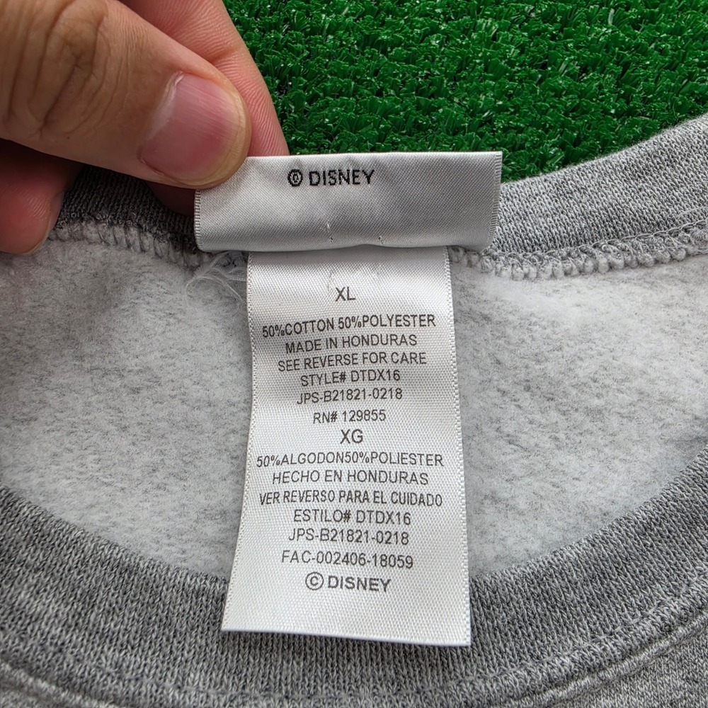 Walt Disney World Mickey Mouse Collage Crewneck Sweatshirt Unisex XL Gray - Picture 6 of 7